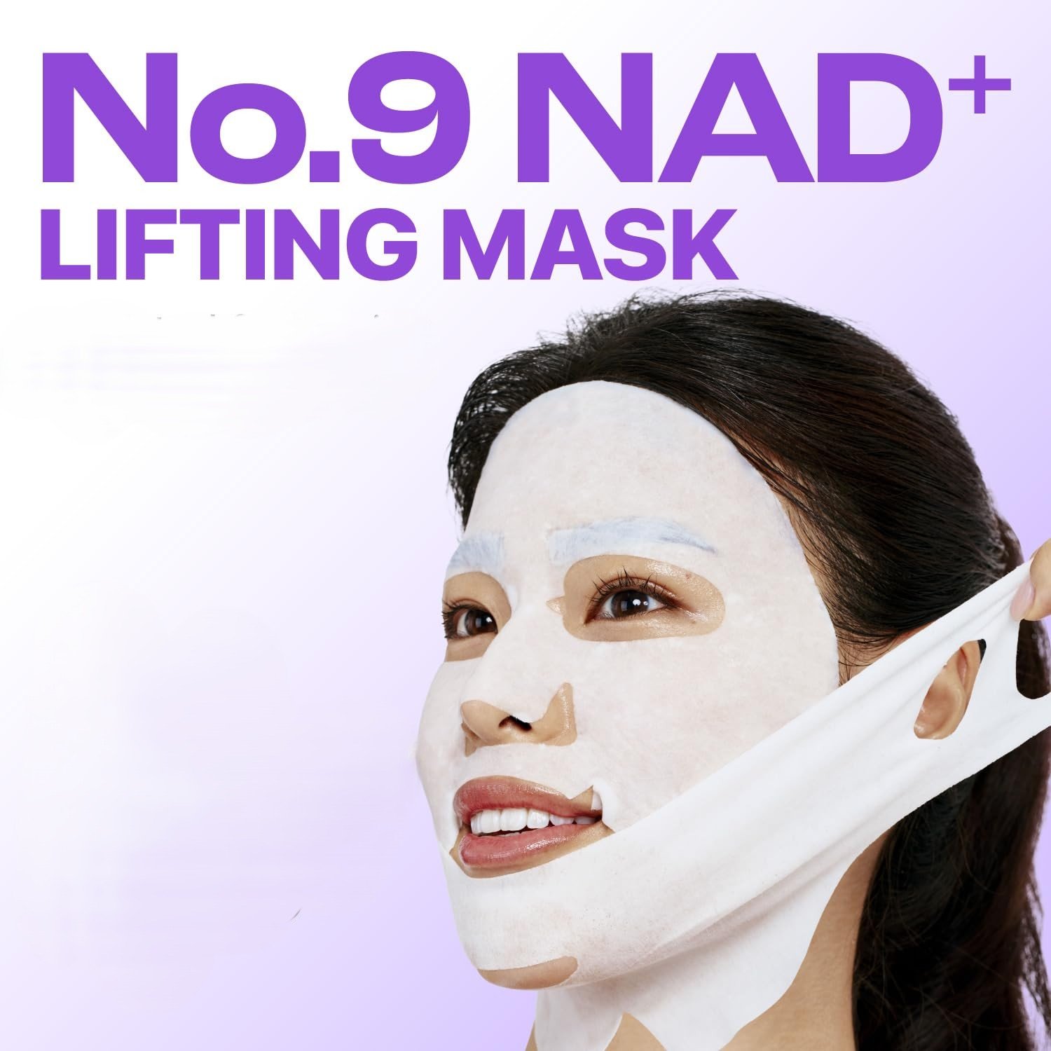 numbuzin No.9+ NAD+ BIO Lifting-sil Full Face Mask [top] 0.67 fl. oz.(20ml) + [bottom] 0.94 fl. oz.(28ml) 4ea detail 8