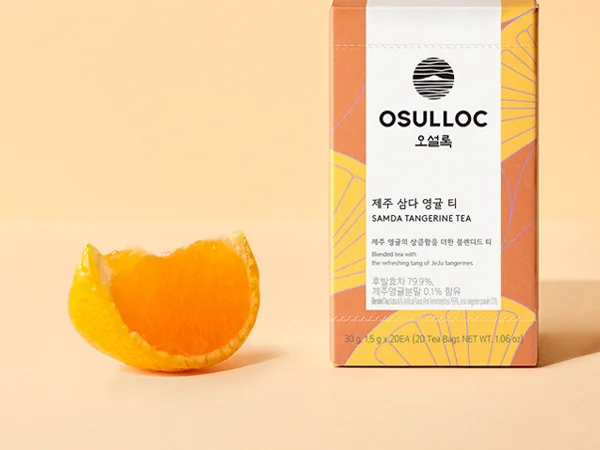 OSULLOC Samda Tangerine Tea 0.07 oz.(2g) x 20ea detail 2