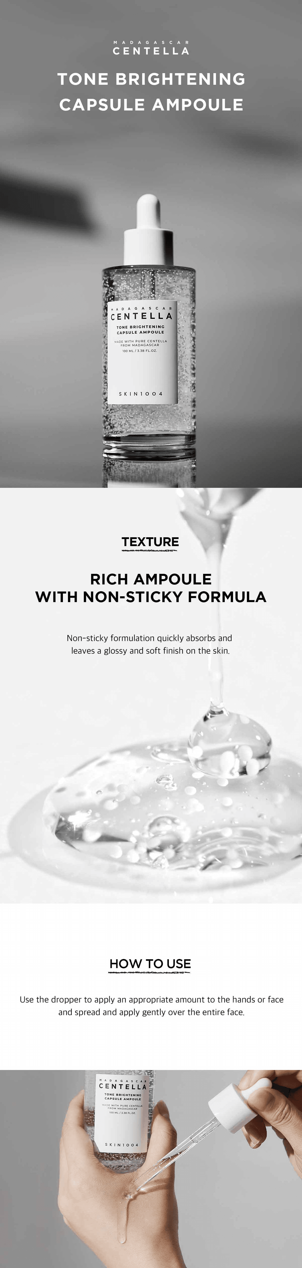 SKIN1004 Madagascar Centella Tone Brightening Capsule Ampoule 3.38 fl. oz.(100ml) detail 1