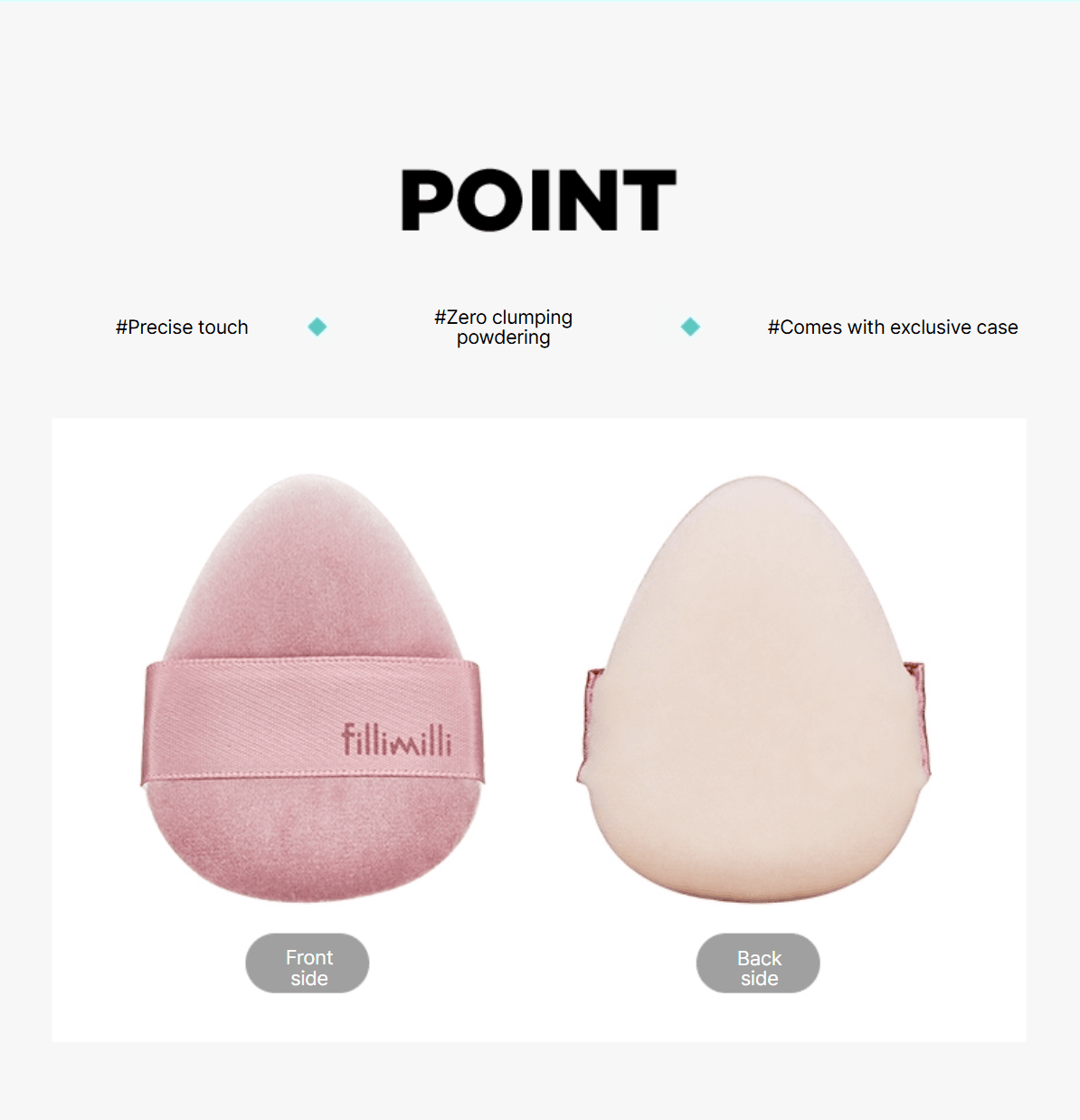 Fillimilli Triangular Blush Powder Puffs (2ea) detail 2