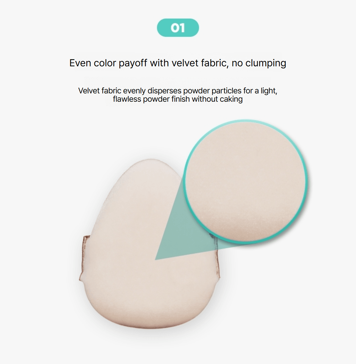 Fillimilli Triangular Blush Powder Puffs (2ea) detail 3