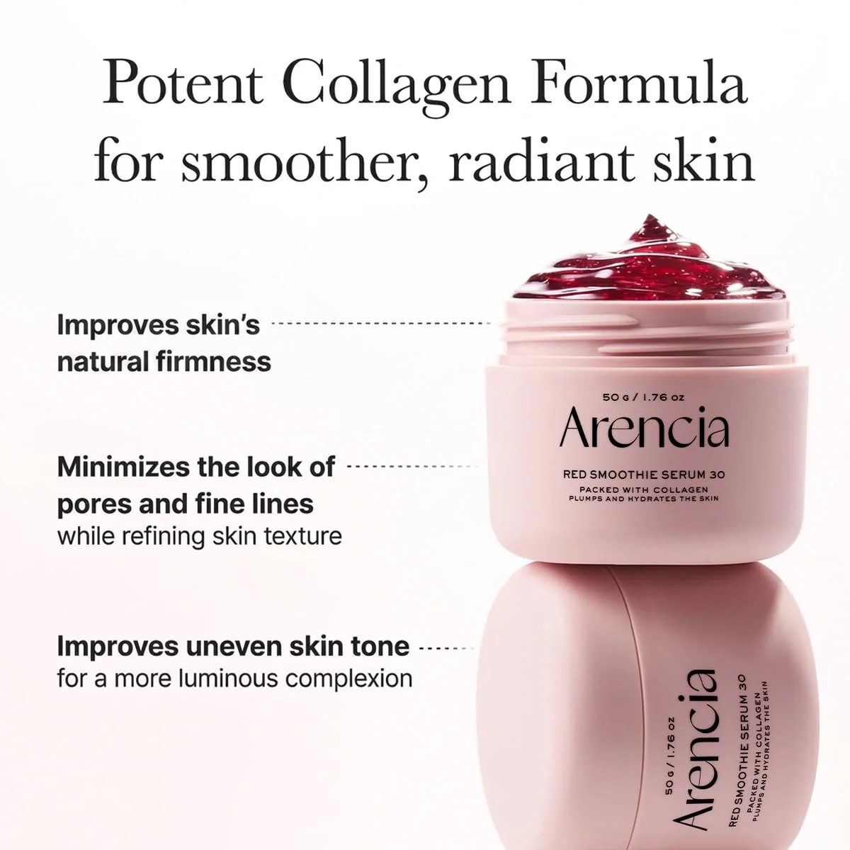 Arencia Red Smoothie Serum 30 1.76 oz.(50g) detail 3