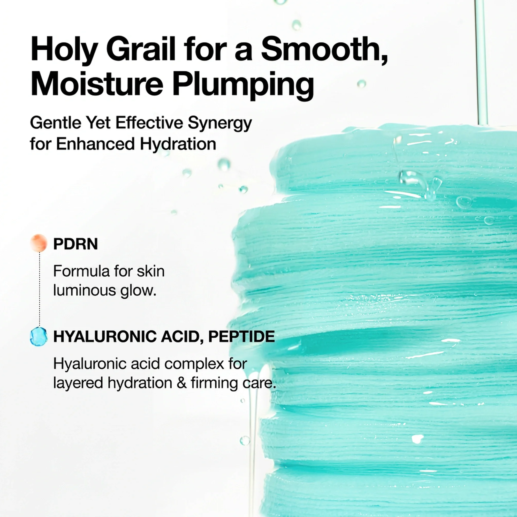 Anua PDRN 100 Hyaluronic Acid Glow Pad 60ct 6.08 fl. oz.(180ml) detail 2