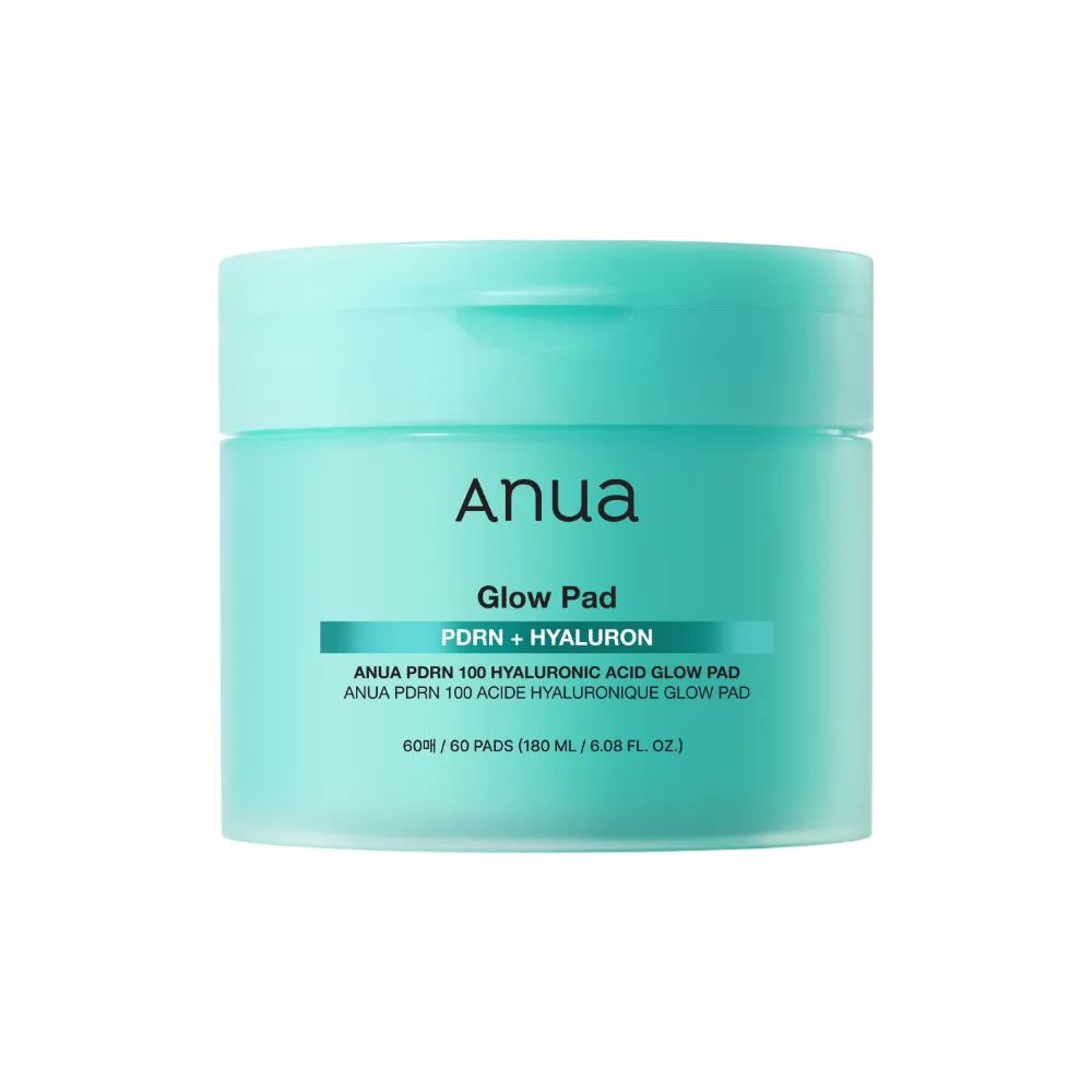 Anua PDRN 100 Hyaluronic Acid Glow Pad 60ct 6.08 fl. oz.(180ml)