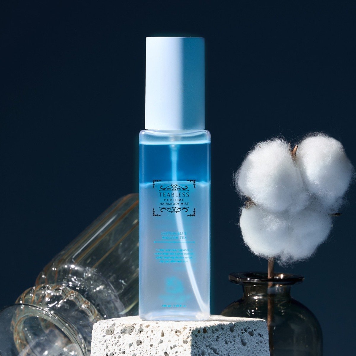 Teabless Cotton Blue Mallow Tea Perfume Hair&body Mist 3.38 fl. oz.(100ml) detail 5