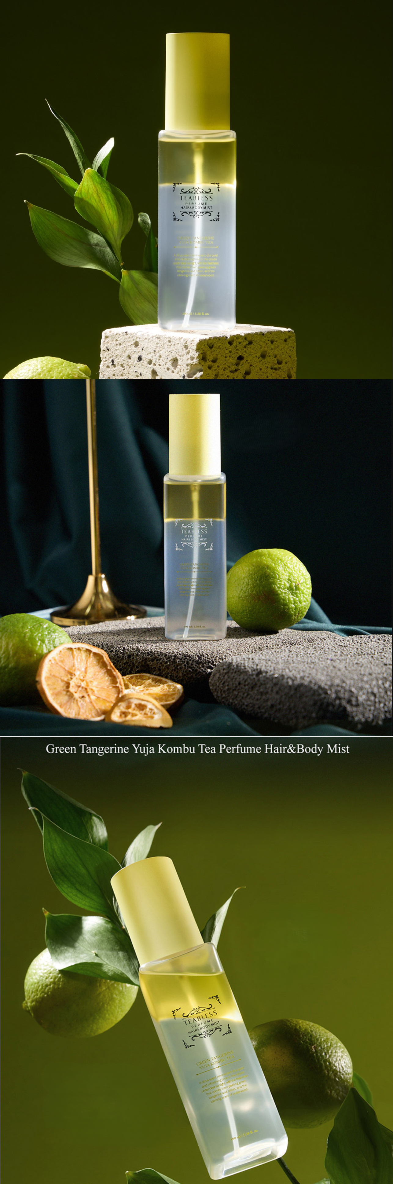 Teabless Green Tangerine Yuja Kombu Tea Perfume Hair&body Mist
