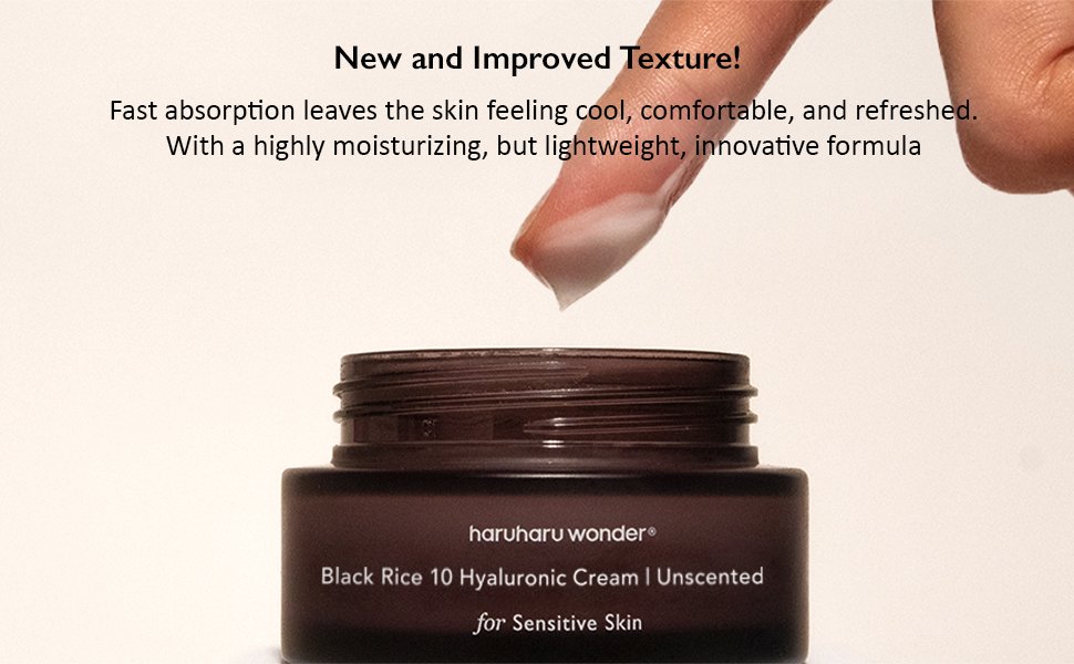 HARUHARU WONDER Black Rice 10 Hyaluronic Cream (unscented) 1.6 fl. oz.(50ml) detail 2