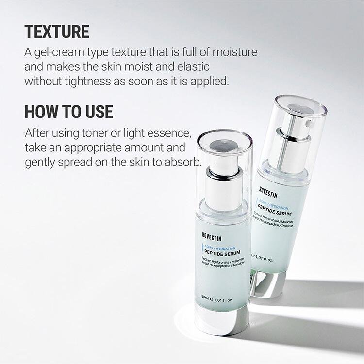 ROVECTIN Aqua Peptide Serum 1.01 fl. oz.(30ml) detail 6
