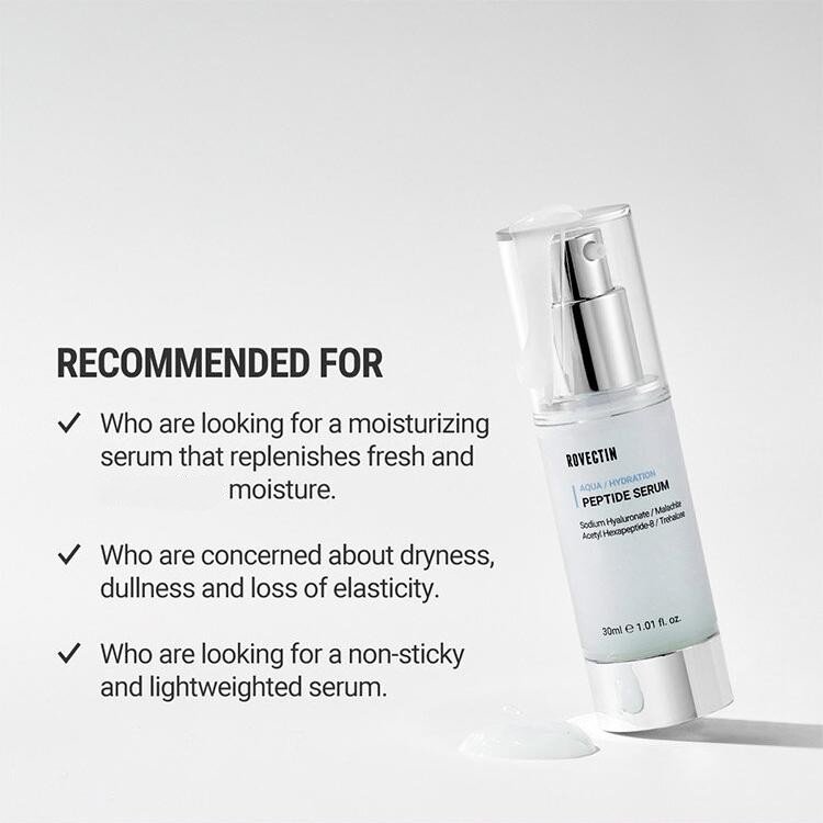 ROVECTIN Aqua Peptide Serum 1.01 fl. oz.(30ml) detail 2