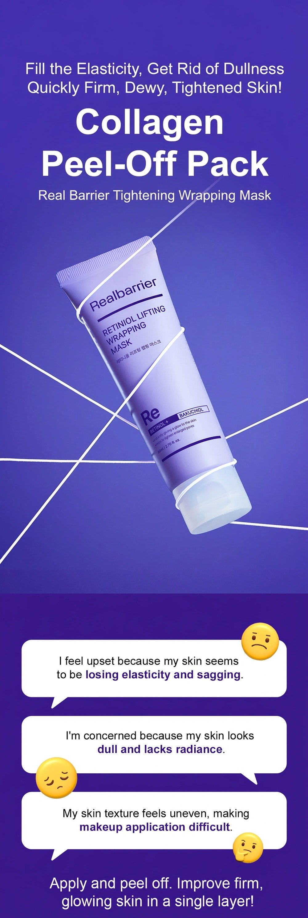 Real Barrier Retinol Lifting Wrapping Mask 2.71 fl. oz.(80ml) detail 1