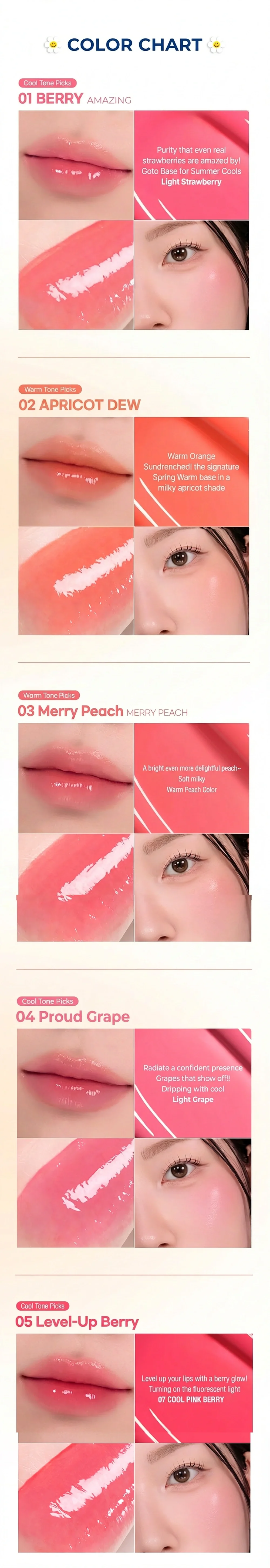 [8colors] COLORGRAM Fruity Glass Tint Milk 0.1 oz.(3g) detail 10