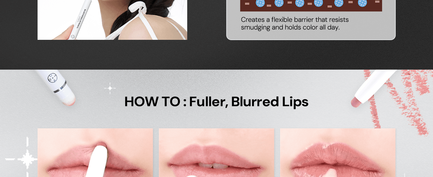 [3colors] Oiad Blur Fixing Lip Pencil 0.017 oz.(0.5g) detail 3