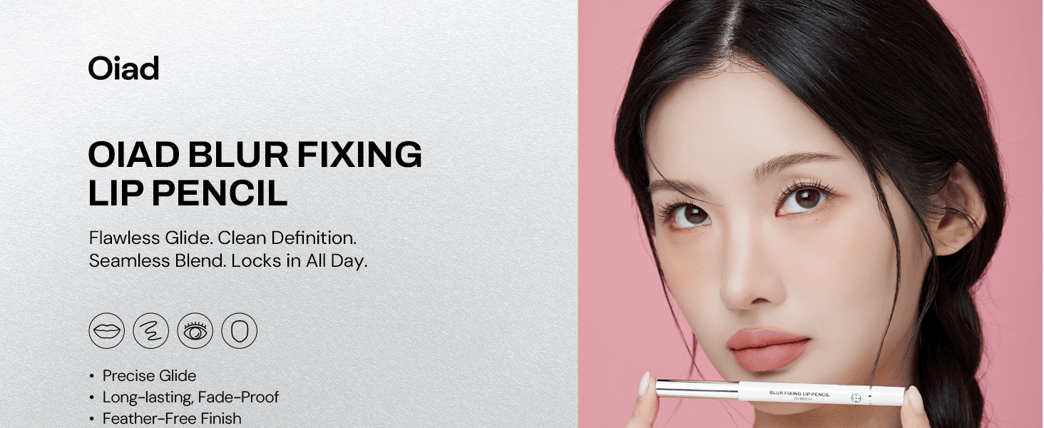[3colors] Oiad Blur Fixing Lip Pencil 0.017 oz.(0.5g) detail 1