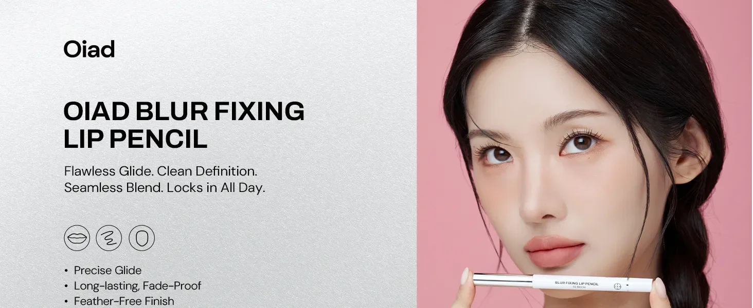[3colors] Oiad Blur Fixing Lip Pencil 0.017 oz.(0.5g) detail 1
