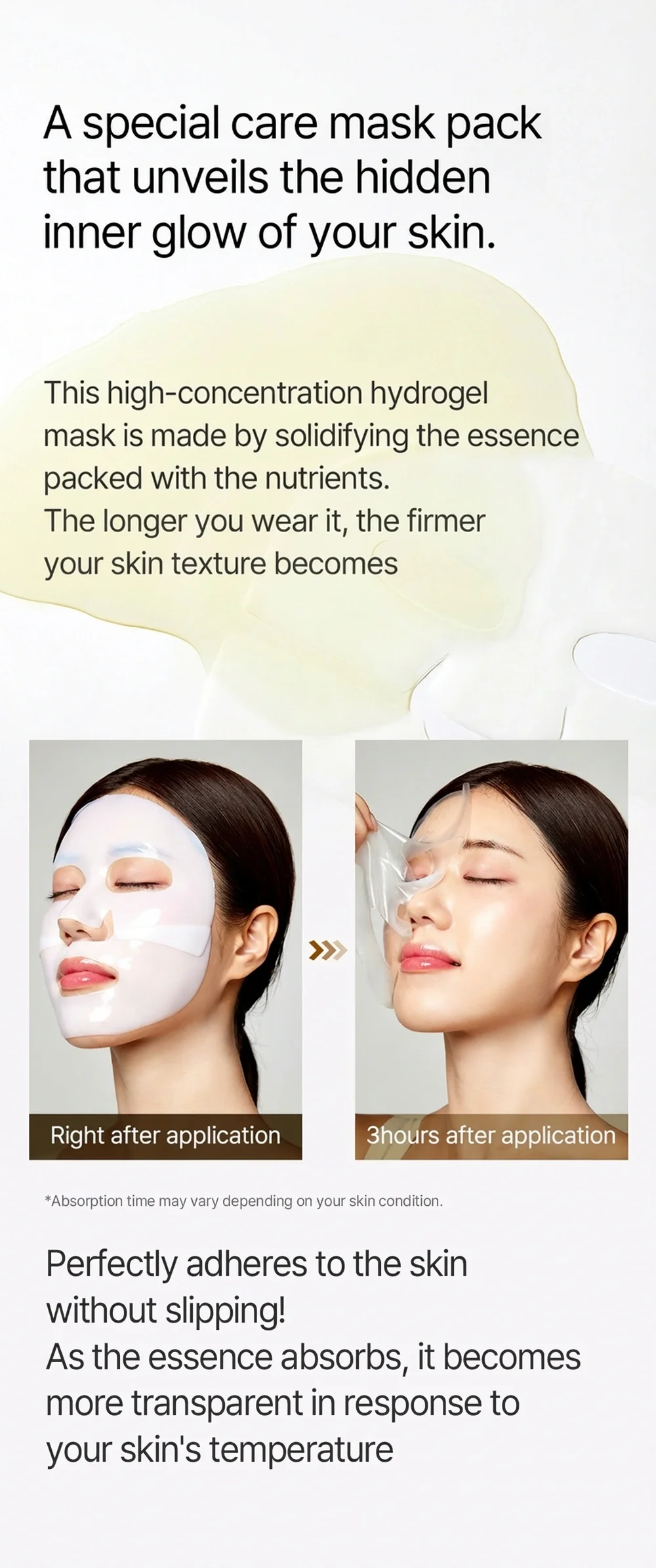 mixsoon Bean Collagen Hydrogel Mask 1.23 Net Wt. oz. (1.23 oz.(35g)) x 5ea detail 4