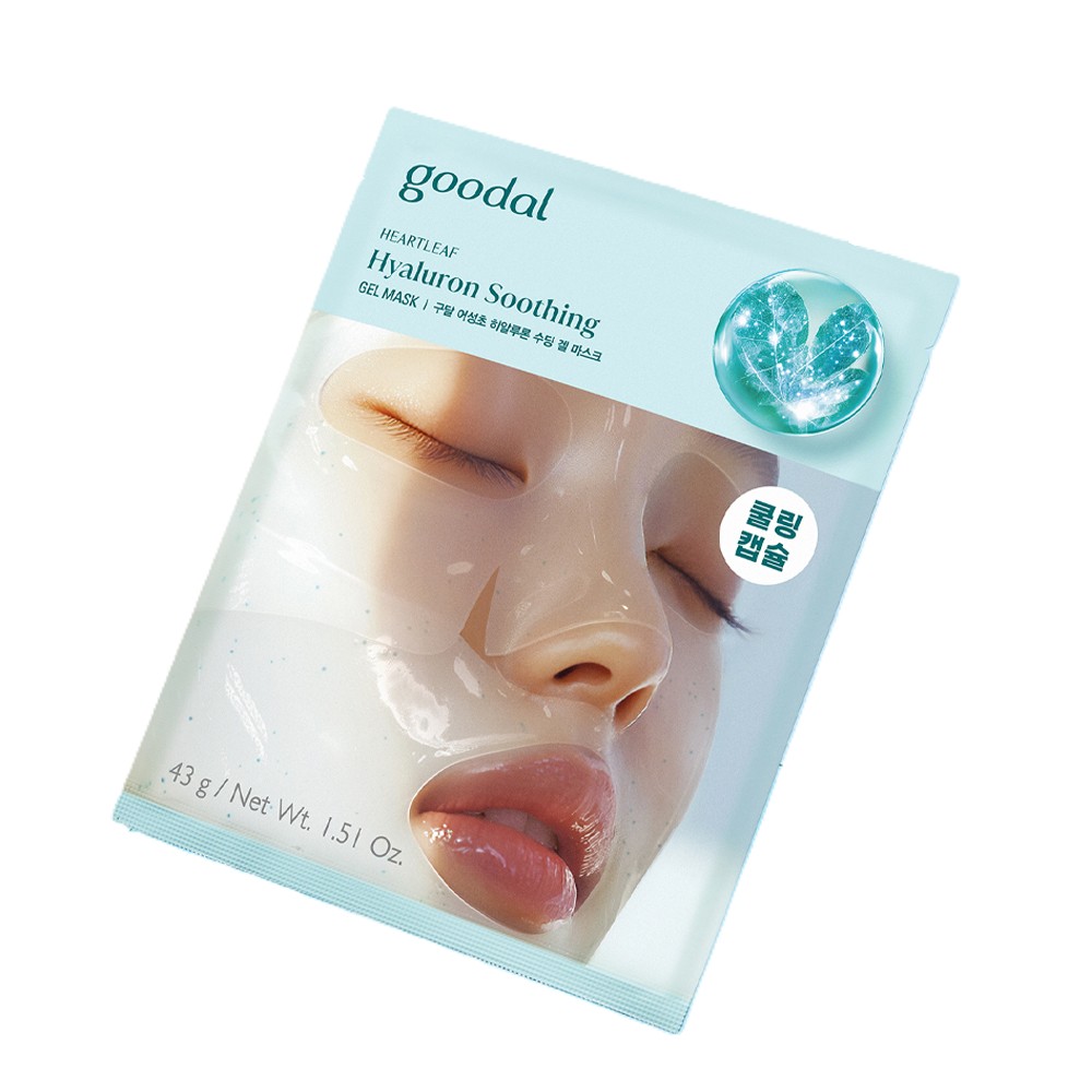 GOODAL Heartleaf Hyaluron Soothing Gel Mask 1ea 1.51 oz.(43g)