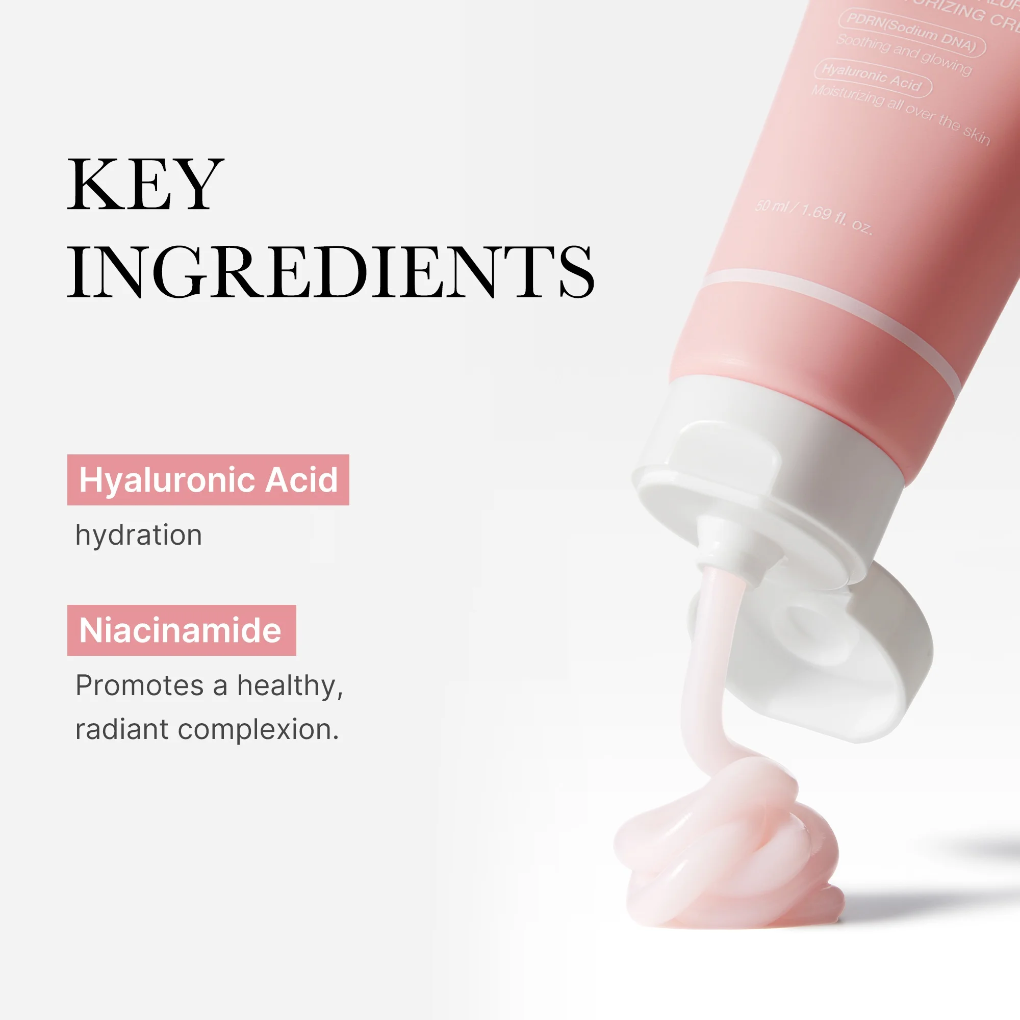 medicube PDRN Pink Hyaluronic Moisturizing Cream 1.69 fl. oz.(50ml) detail 3