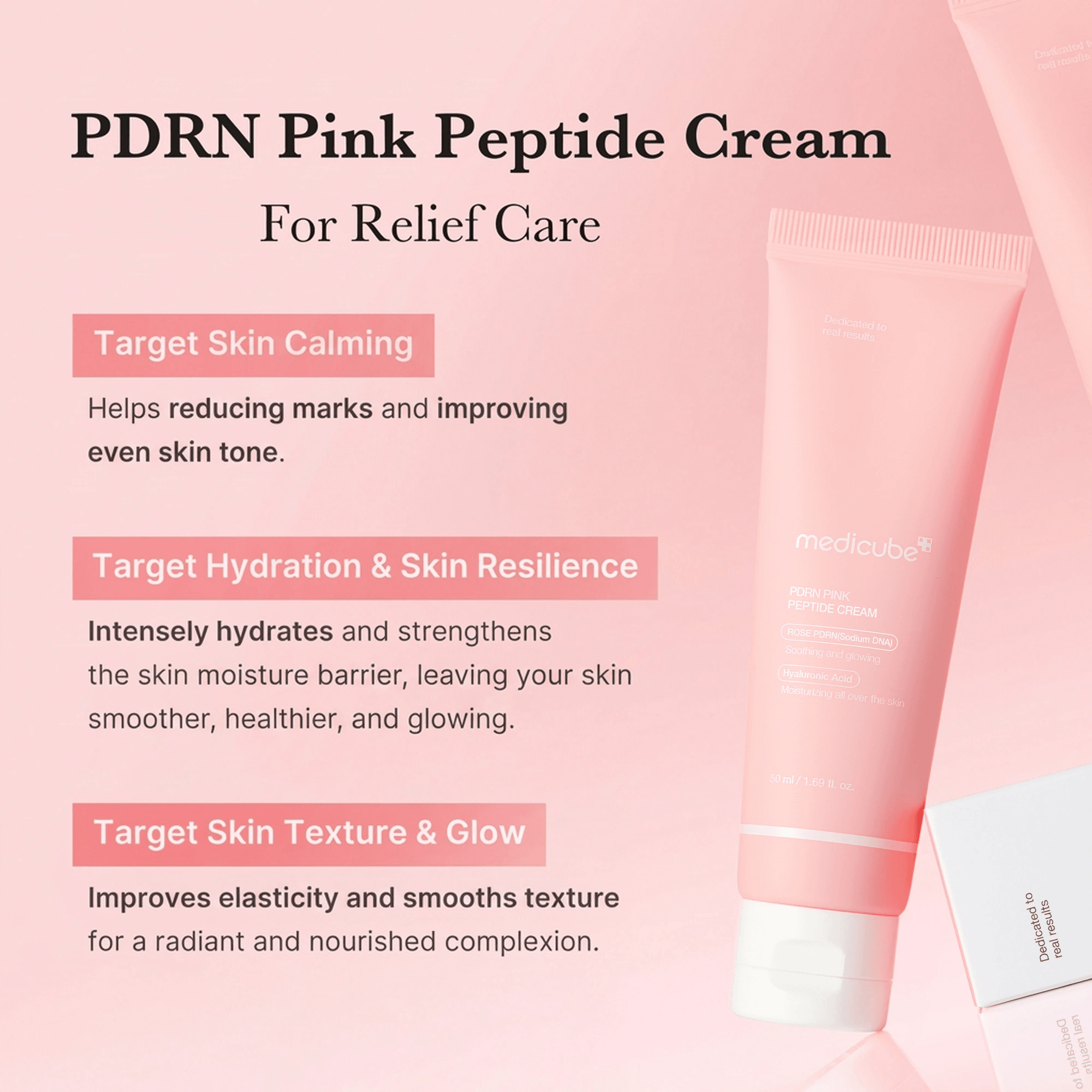 medicube PDRN Pink Hyaluronic Moisturizing Cream 1.69 fl. oz.(50ml) detail 1