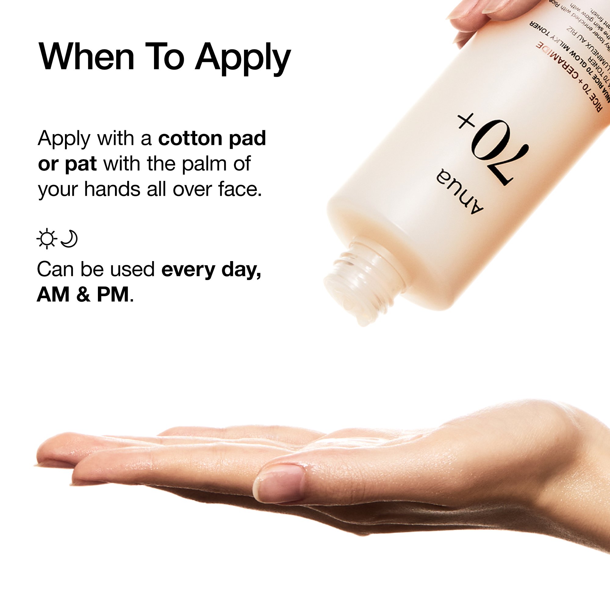 Anua Rice 70 Glow Milky Toner 8.45 fl. oz.(250ml) detail 6
