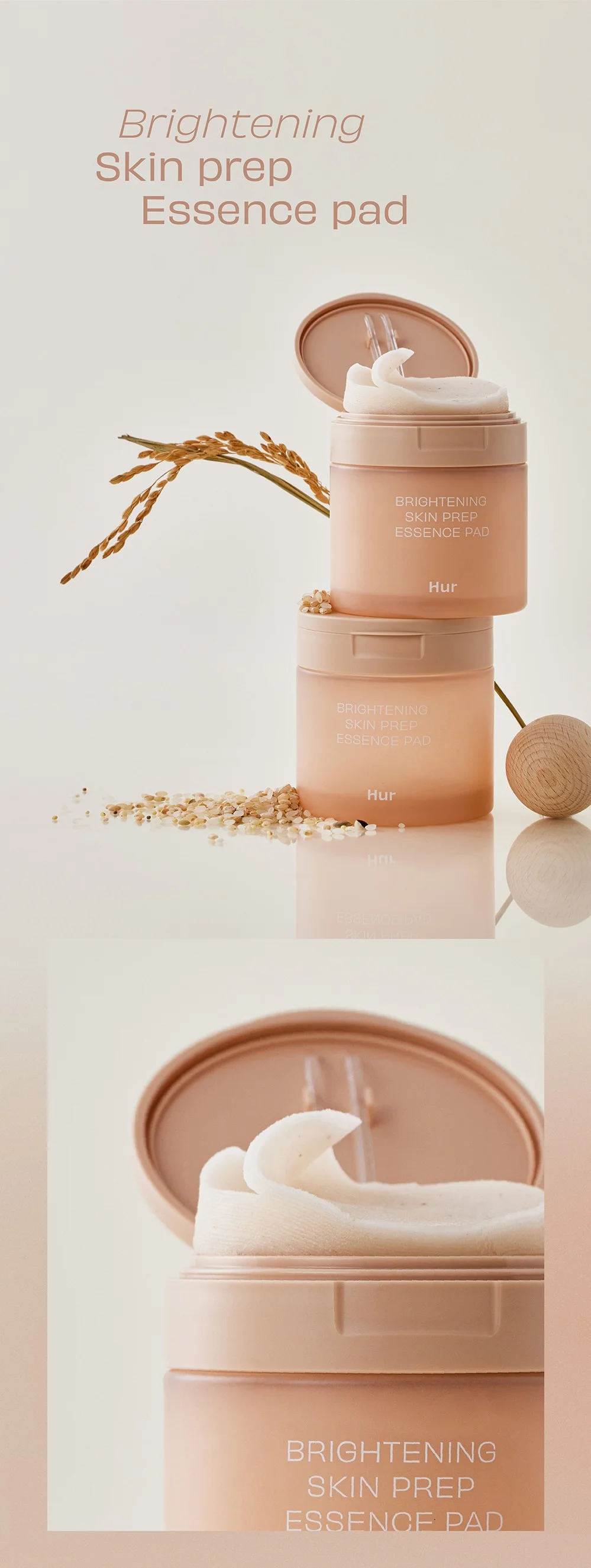 House of Hur Brightening Skin Prep Essence Pad 4.73 fl. oz.(140ml) x 70ea detail 1