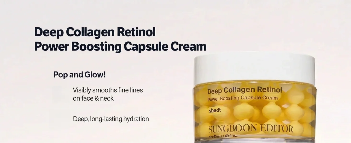 SUNGBOON EDITOR Deep Collagen Retinol Power Boosting Capsule Cream 1.69 fl. oz.(50ml) detail 2
