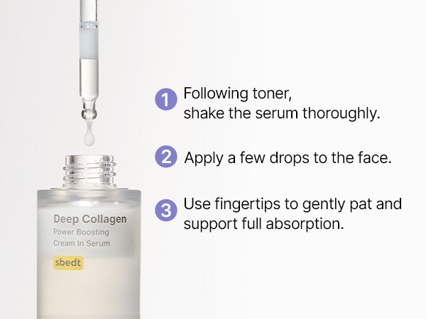 SUNGBOON EDITOR Deep Collagen Power Boosting Cream In Serum 1.01 fl. oz.(30ml) detail 11