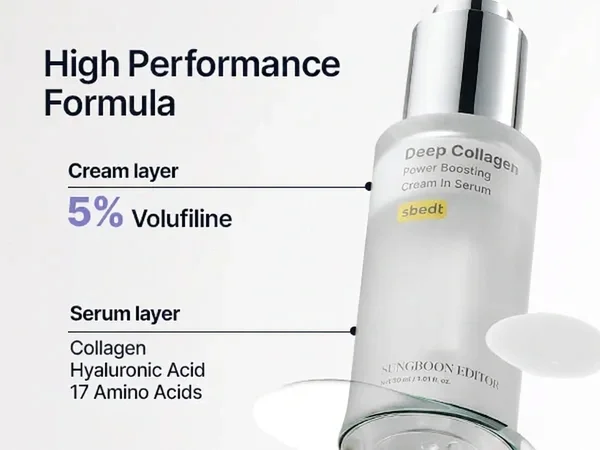 SUNGBOON EDITOR Deep Collagen Power Boosting Cream In Serum 1.01 fl. oz.(30ml) detail 6