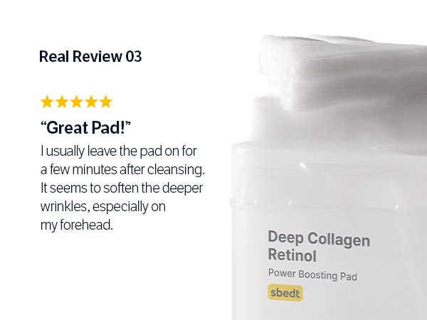 SUNGBOON EDITOR Deep Collagen Retinol Power Boosting Pad 5.07 fl. oz.(150ml) x 100ea detail 12