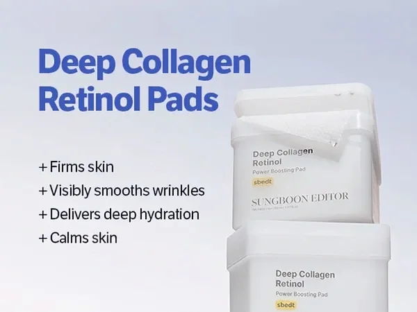 SUNGBOON EDITOR Deep Collagen Retinol Power Boosting Pad 5.07 fl. oz.(150ml) x 100ea detail 2