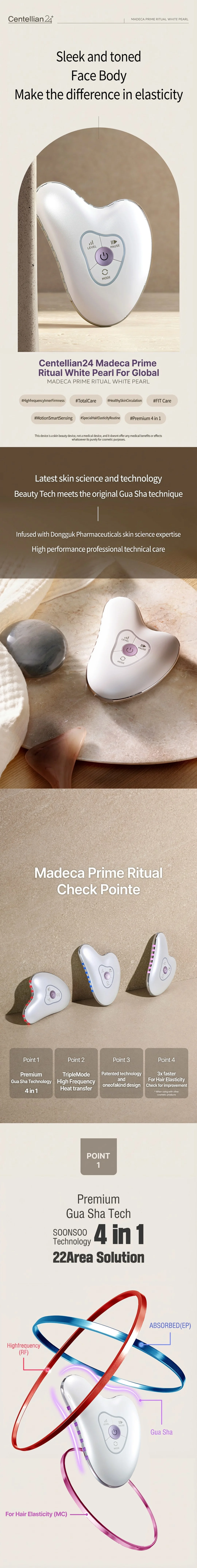 Centellian24 Madeca Prime Ritual White Pearl detail 1