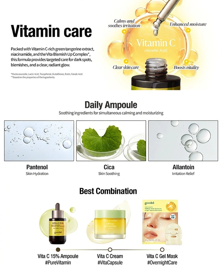 GOODAL Green Tangerine Vita C 15 Dark Spot Care Ampoule 0.56 oz