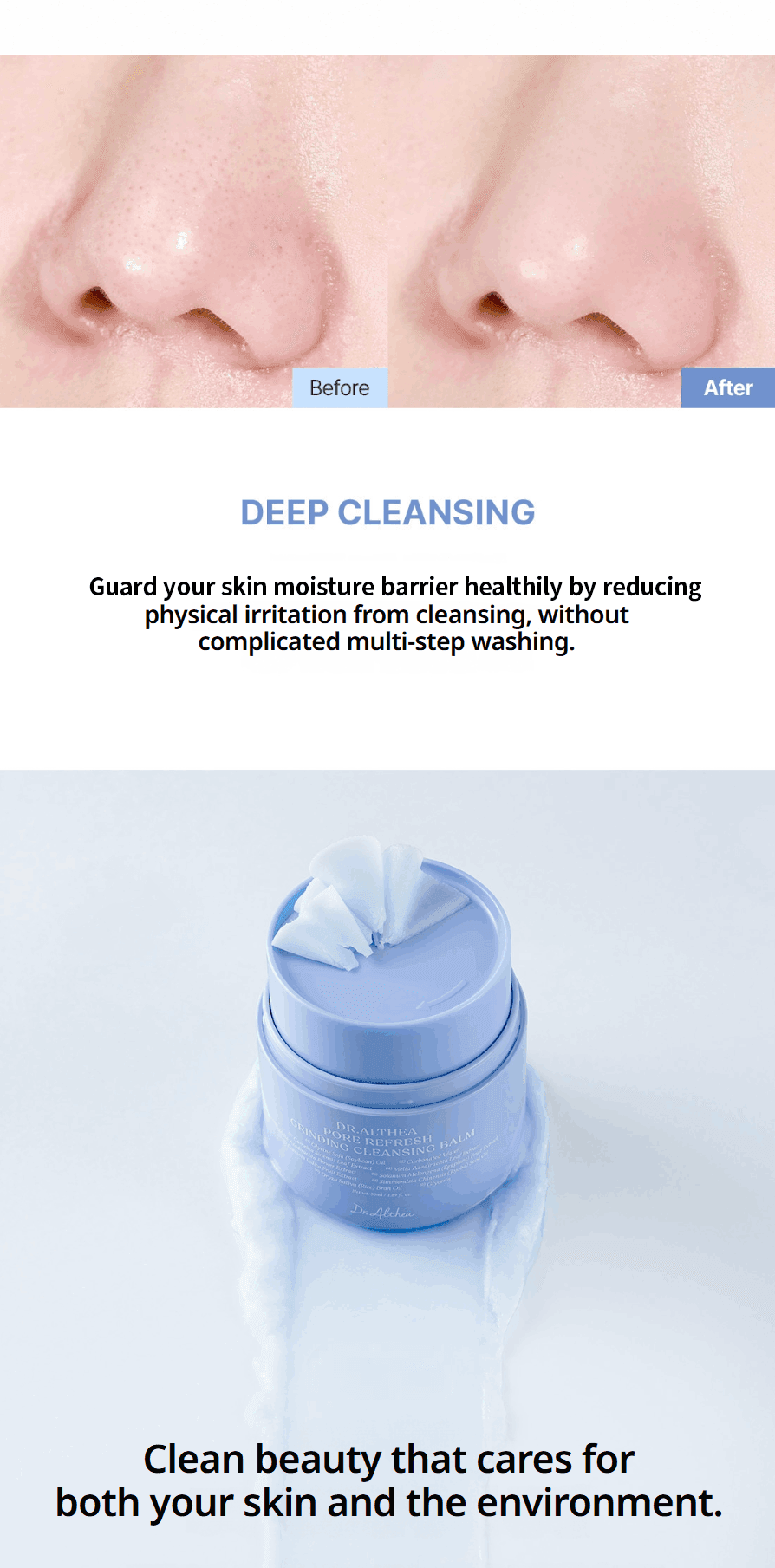 Dr.Althea Pore Refresh Grinding Cleansing Balm 1.69 fl. oz.(50ml) detail 3