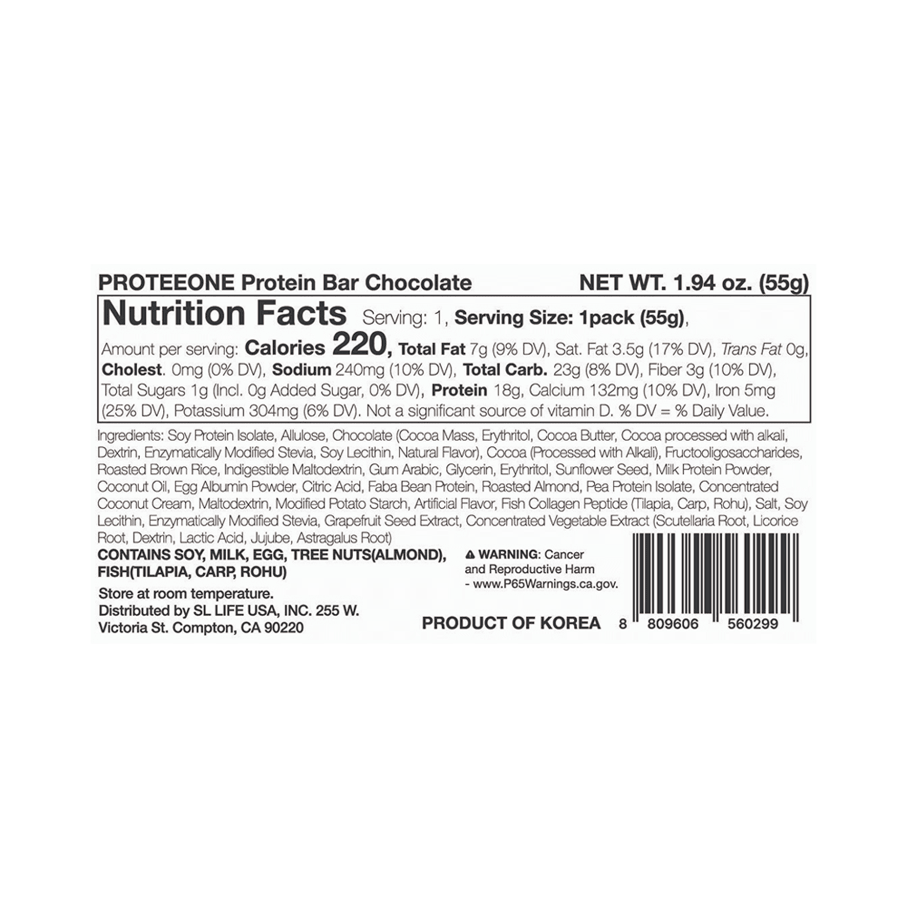 [2flavors] PROTEEONE Protein Bar 1.94 oz.(55g) detail 4