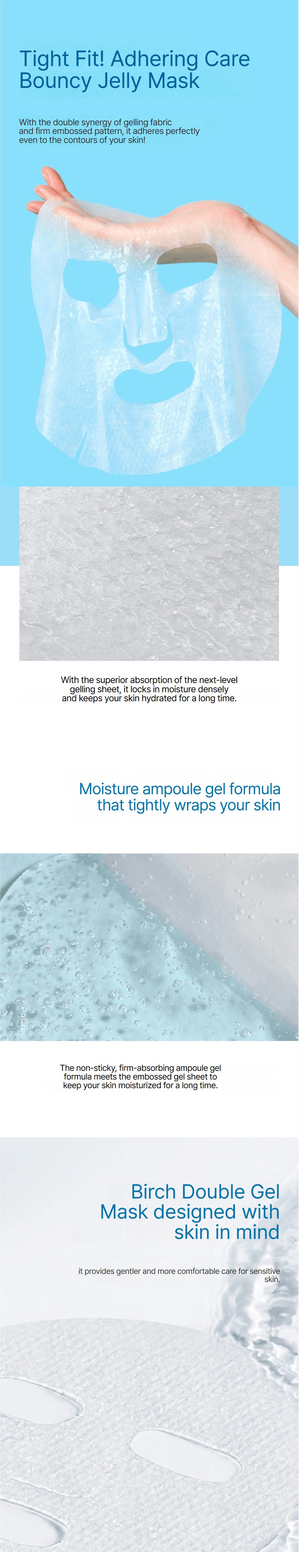ROUND LAB Birch Juice Moisturizing Double Gel Mask 0.77 fl. oz.(23ml) x 10ea detail 3