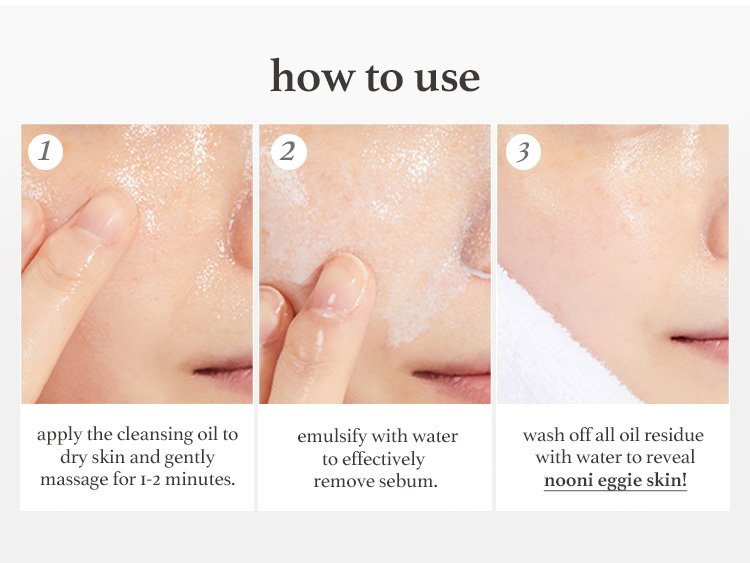 NOONI Snow Aqua 0 LHA Toning Cleansing Oil 6.76 fl. oz.(200ml) detail 2