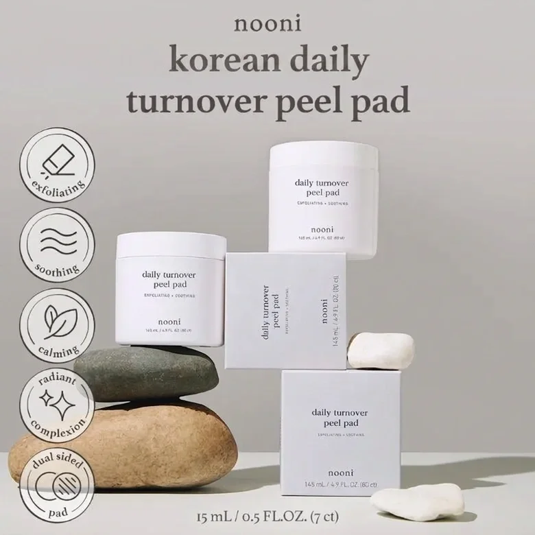 NOONI Daily Turnover Peel Pad 4.9 fl. oz.(145ml) detail 1