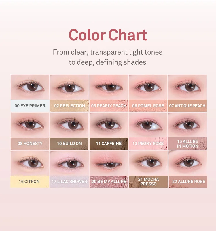 [15colors] hince Single Eyeshadow 0.05 oz.(1.7g) detail 4