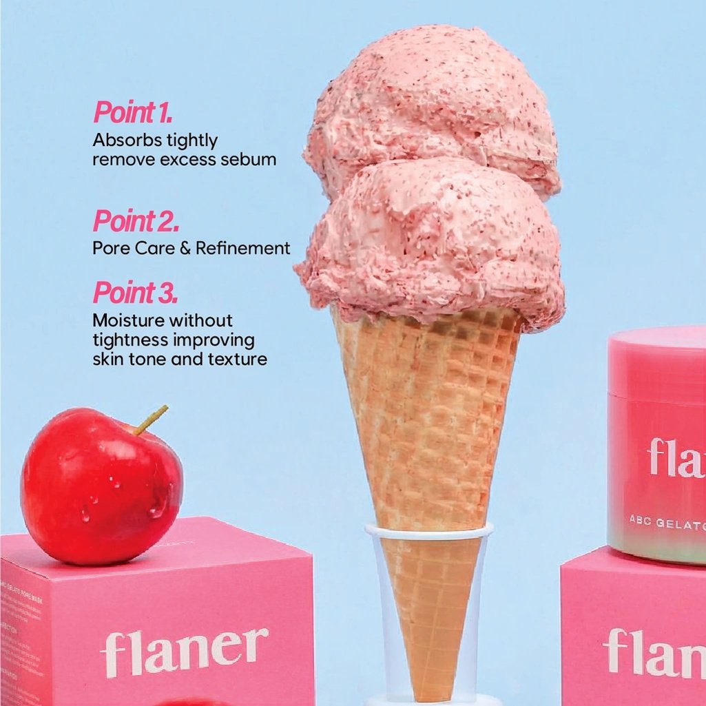 flaner Abc Gelato Pore Mask 3.52 oz.(100g) detail 2