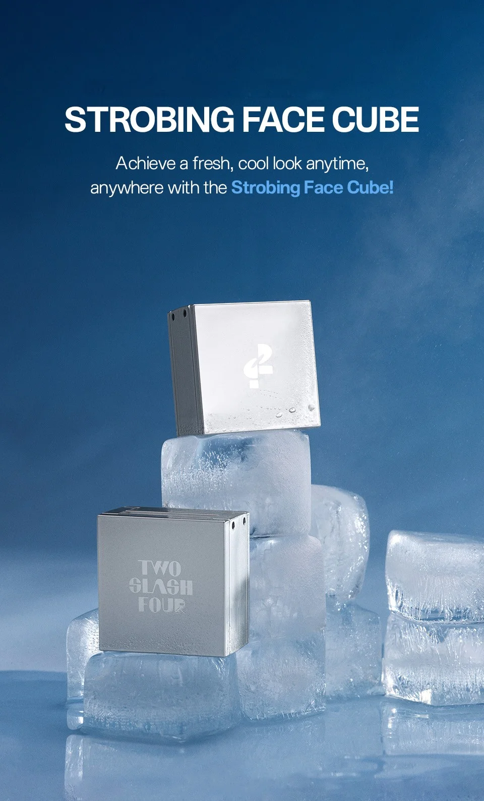 [3colors] TWO SLASH FOUR Strobing Face Cube detail 2