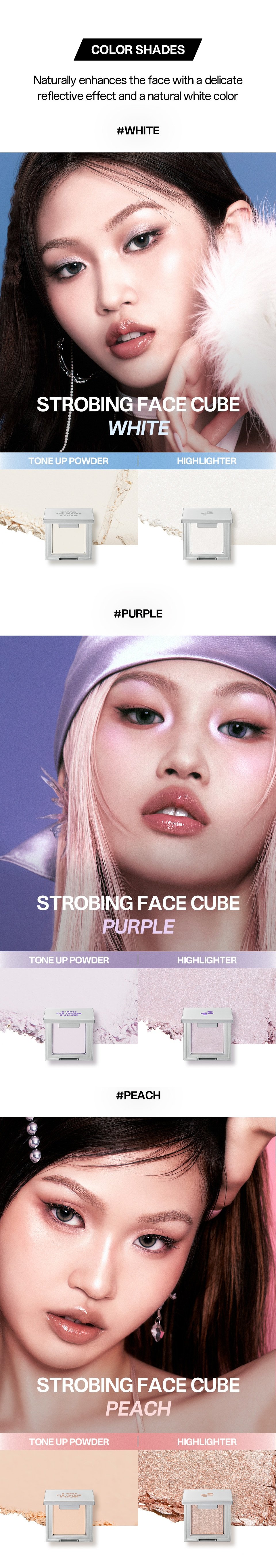 [3colors] TWO SLASH FOUR Strobing Face Cube detail 3