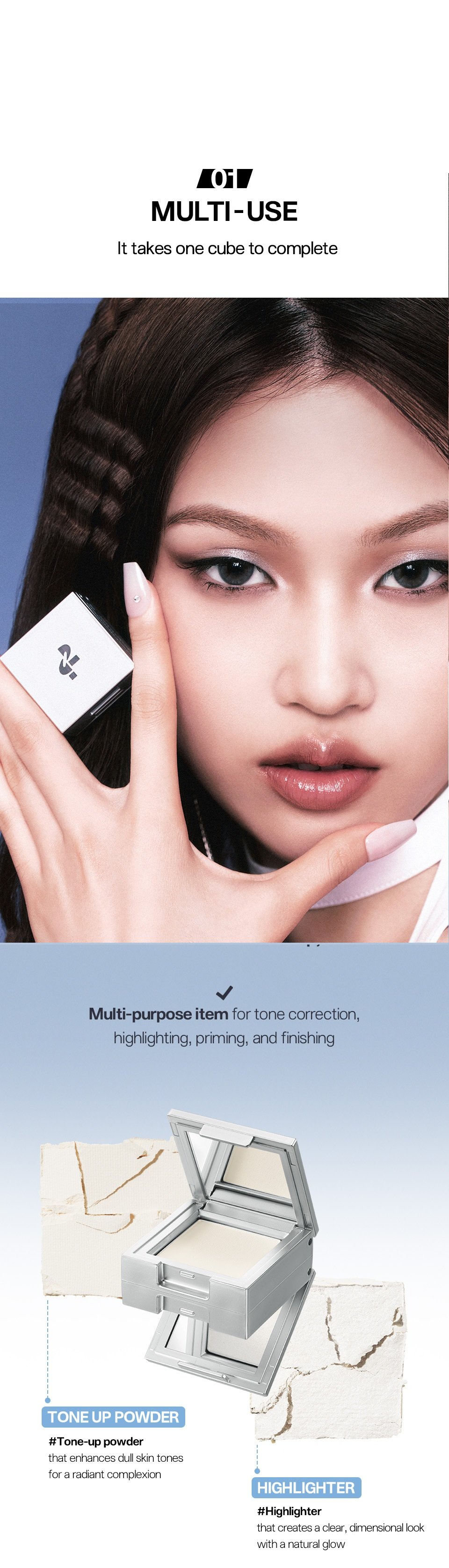 [3colors] TWO SLASH FOUR Strobing Face Cube detail 5
