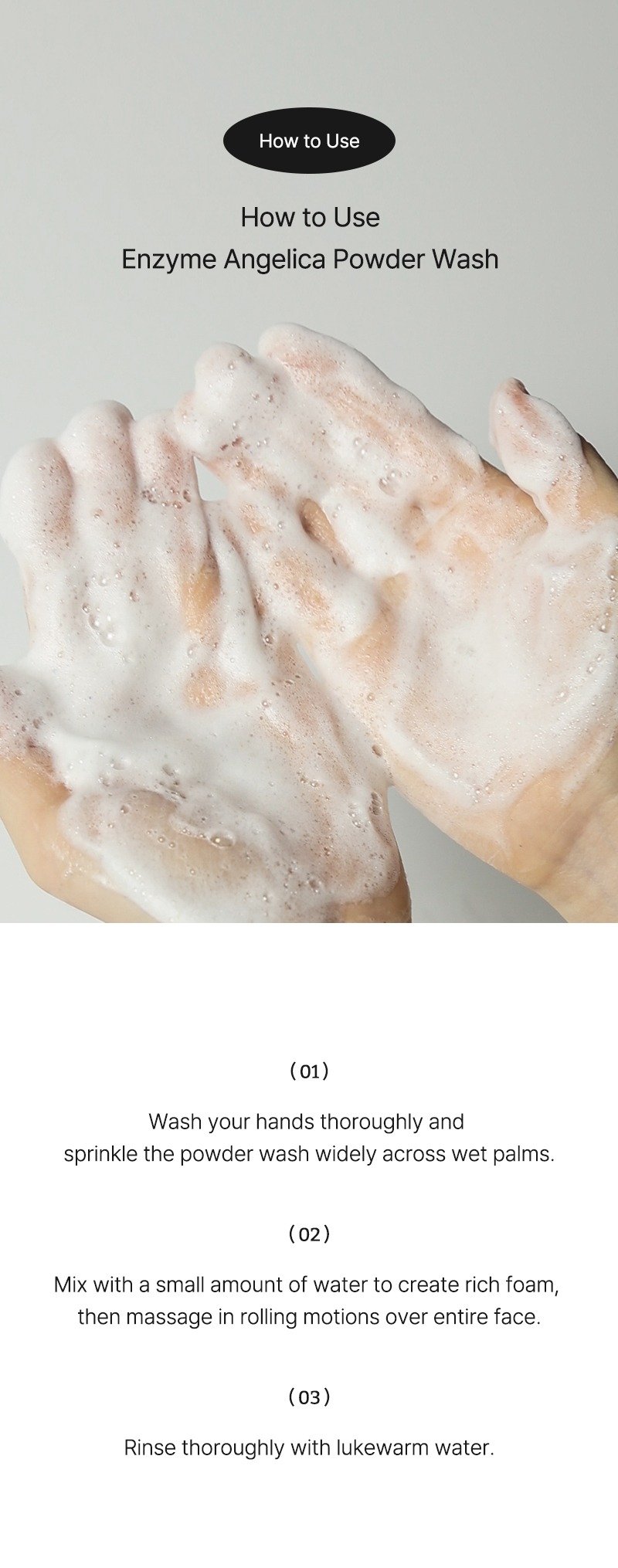 Lassie'el Enzyme Angelcica Powder Wash 2.1 oz.(60g) detail 4