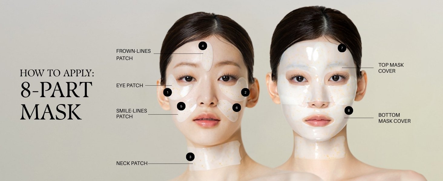 d'Alba Signature Vita Capsule Anti-aging Collagen Hydrogel Mask 8 Shape 1.55 oz.(44g) x 4ea detail 7