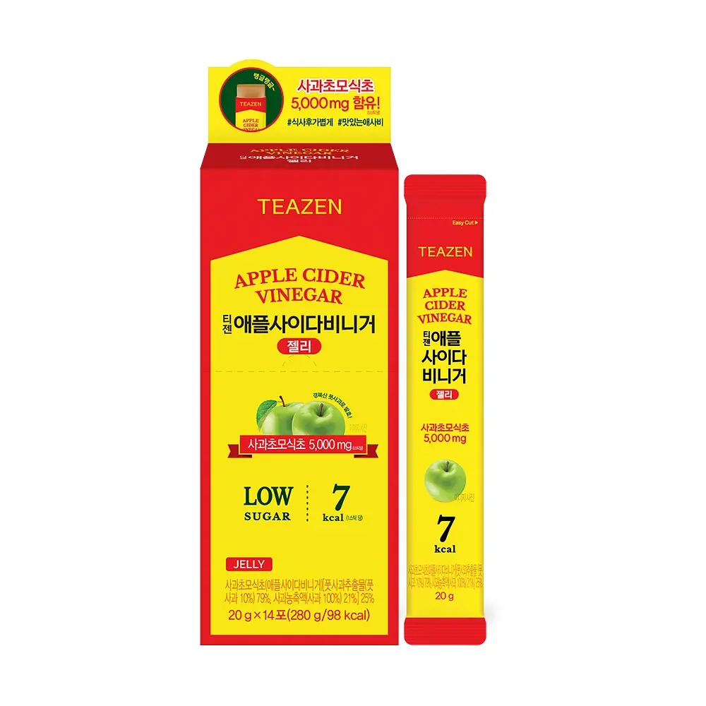 Teazen Apple Cider Vinegar Jelly 0.7 oz.(280g) x 14ea detail 1