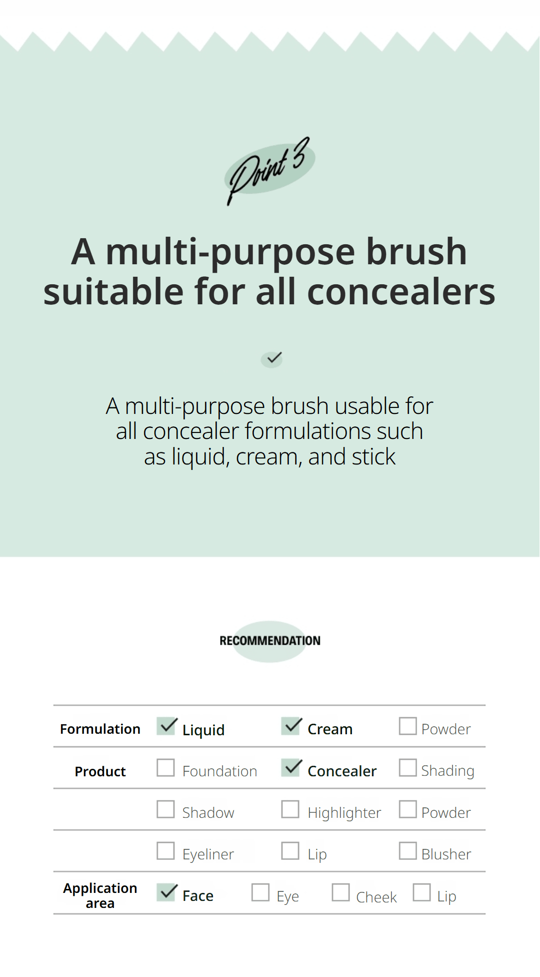 Fillimilli Dual Concealer Brush 810 (1ea) detail 4