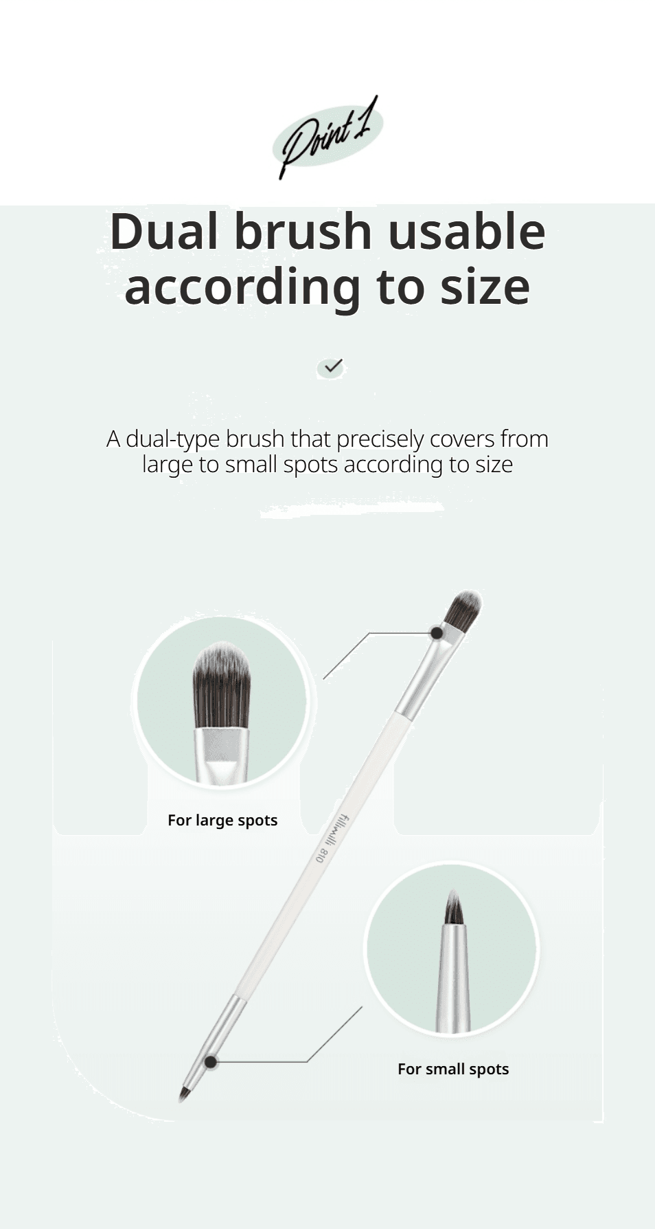 Fillimilli Dual Concealer Brush 810 (1ea) detail 2
