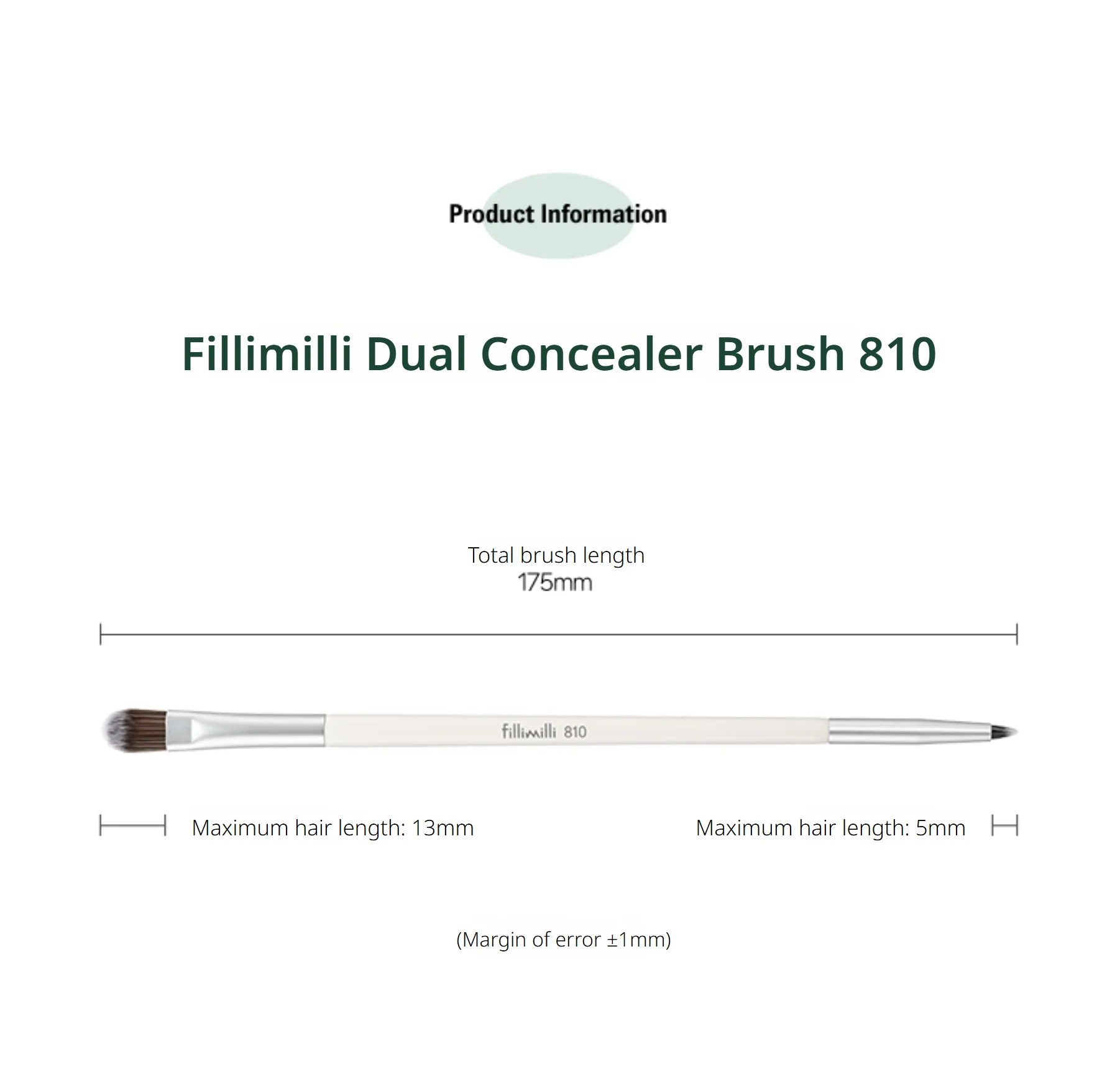 Fillimilli Dual Concealer Brush 810 (1ea) detail 6