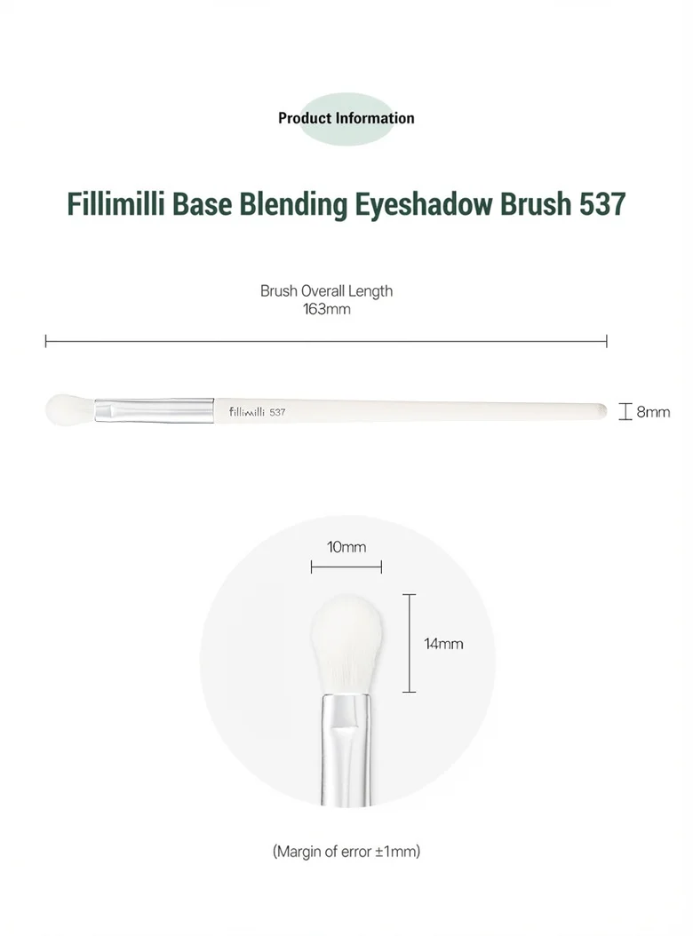 Fillimilli Base Blending Eyeshadow Brush 537 (1ea) detail 6
