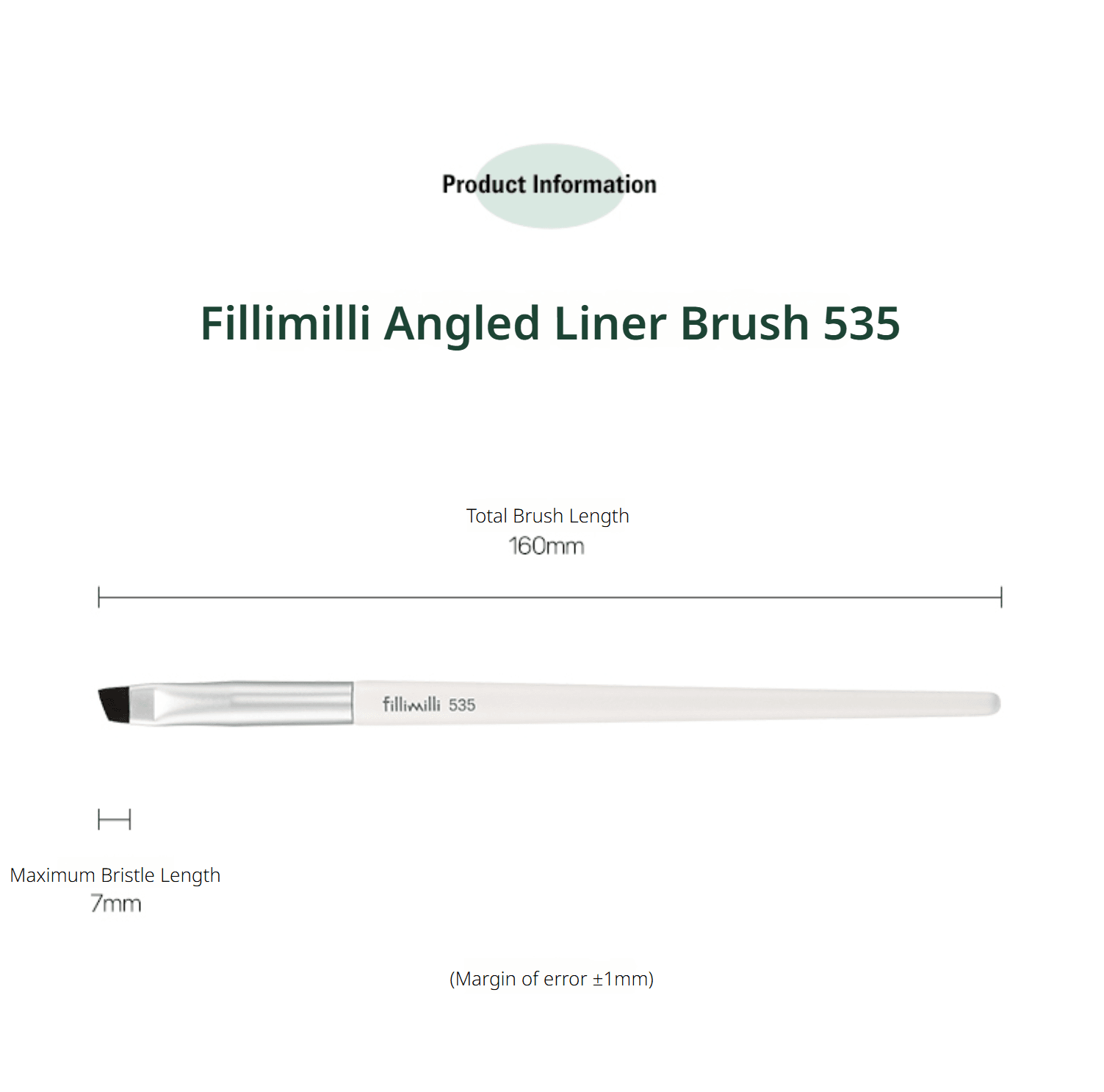 Fillimilli Angled Liner Brush 535 (1ea) detail 9