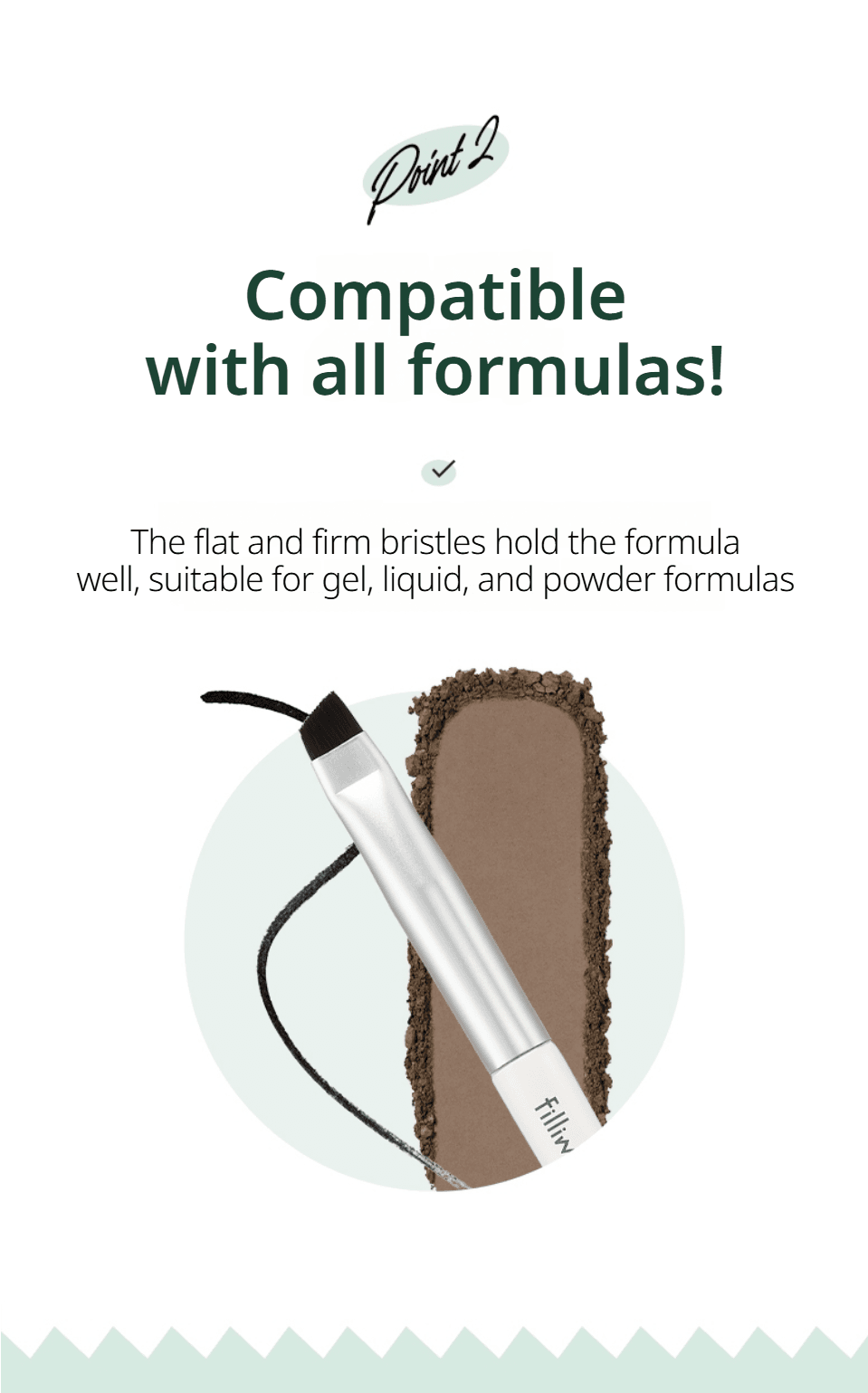 Fillimilli Angled Liner Brush 535 (1ea) detail 3